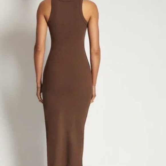 Meshki Viola Ribbed Slit Maxi Tank Dress Size XS - Picture 2 of 9